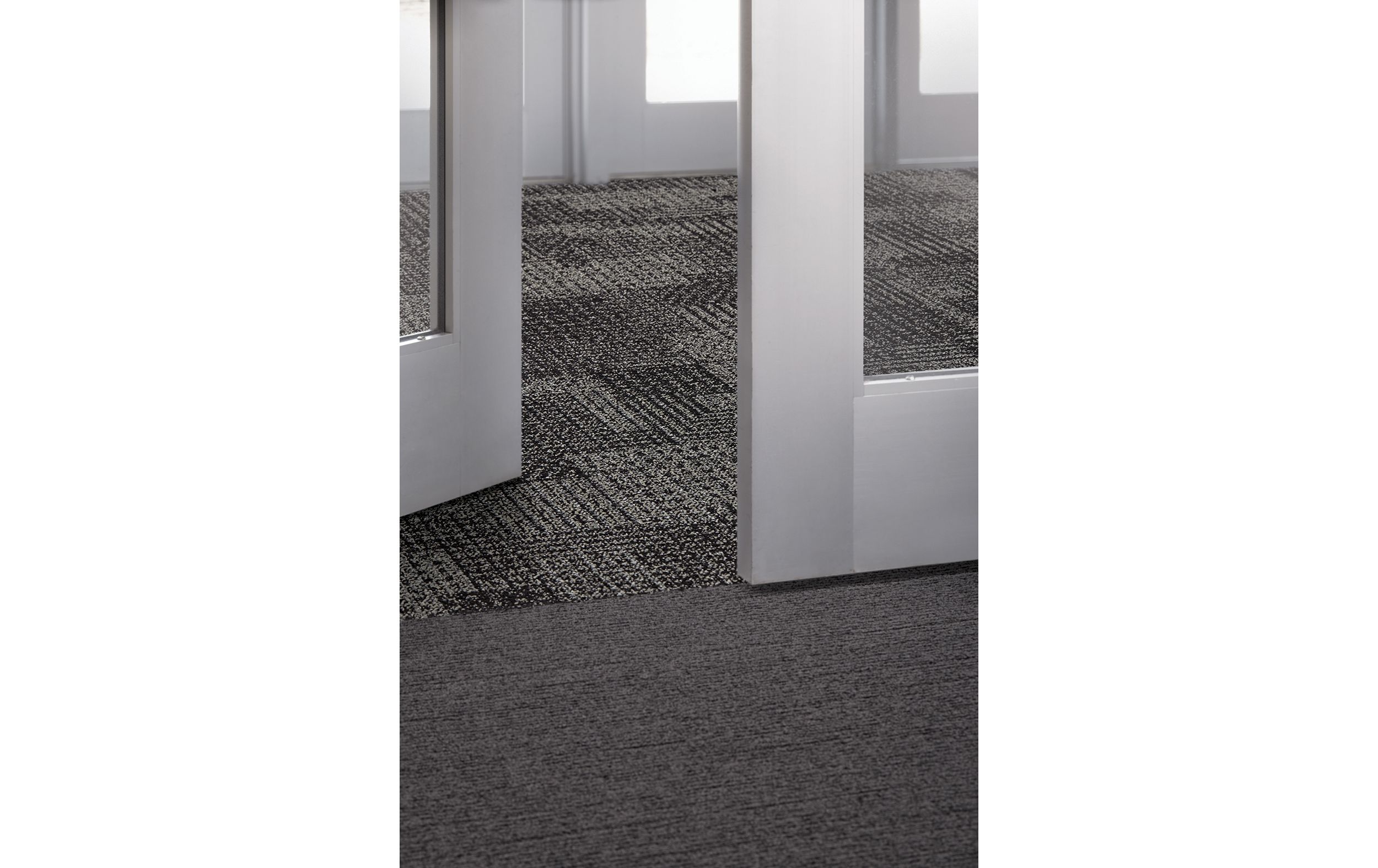 Interface SR799 carpet tile and EM551 plank carpet tile in lobby area image number 5